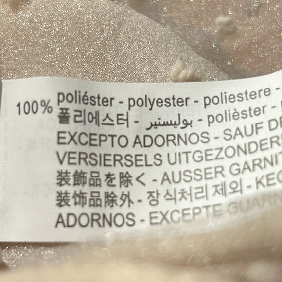 ZARA SZ XL Cream Swiss Dot Sheer Top Fairy Cottage Romantic Feminine Boho Glam - Picture 11 of 13